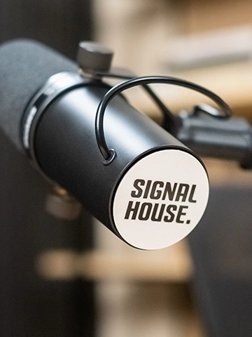 Podcast recording at Signal House