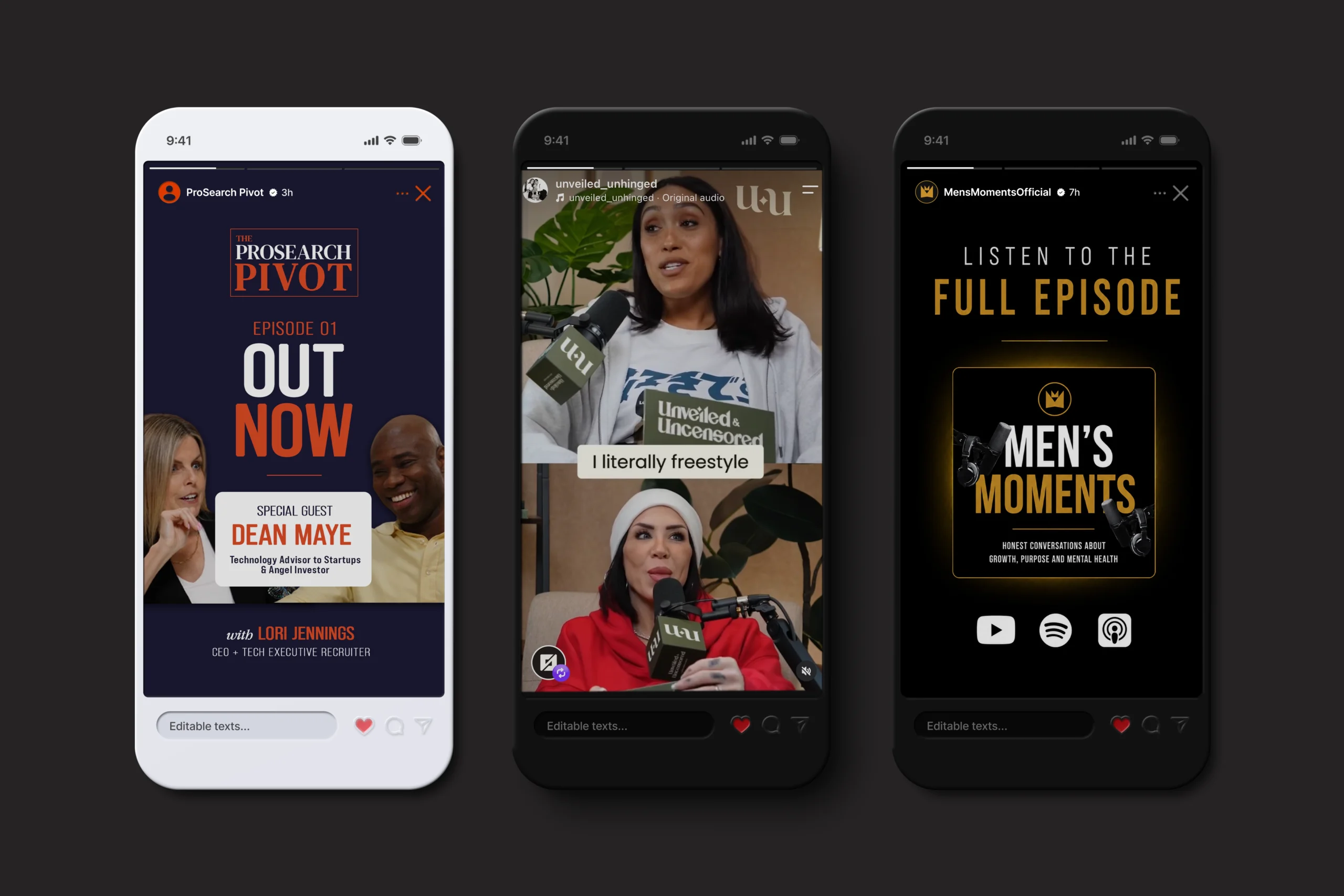 Premium Social Clip Design example